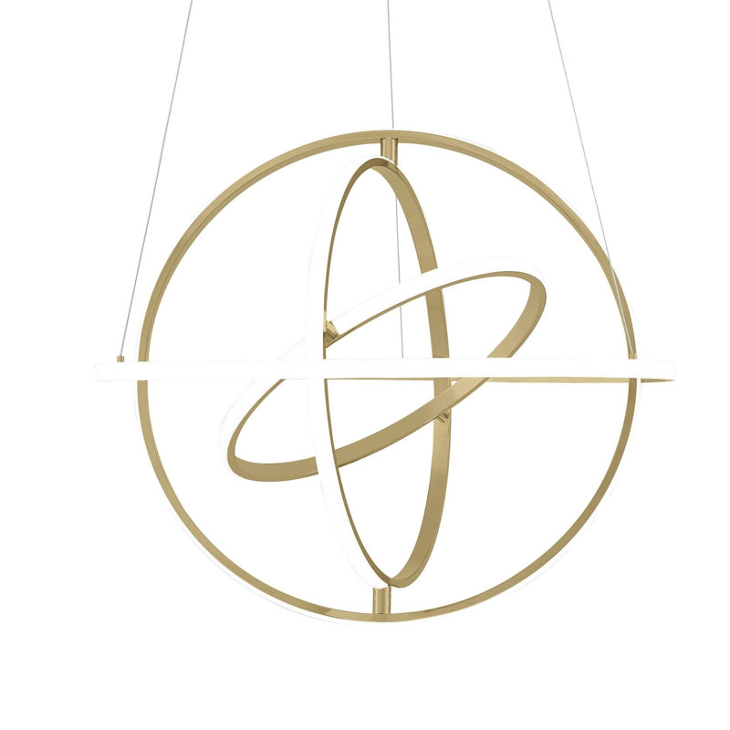 Havana 4 - Light Dimmable Globe Chandelier, Gold