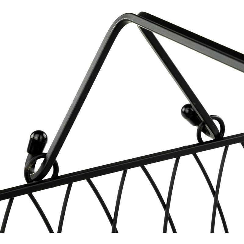 Panier en métal Twist, Noir, 1, H 5,25 po x l 11 po x P 10 po