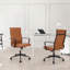 Fauteuil de bureau ergonomique en cuir de polyuréthane et de bureau Amaiia-1338410765