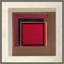 Overlapping Color 4' Framed Graphic Art Print on Glass
