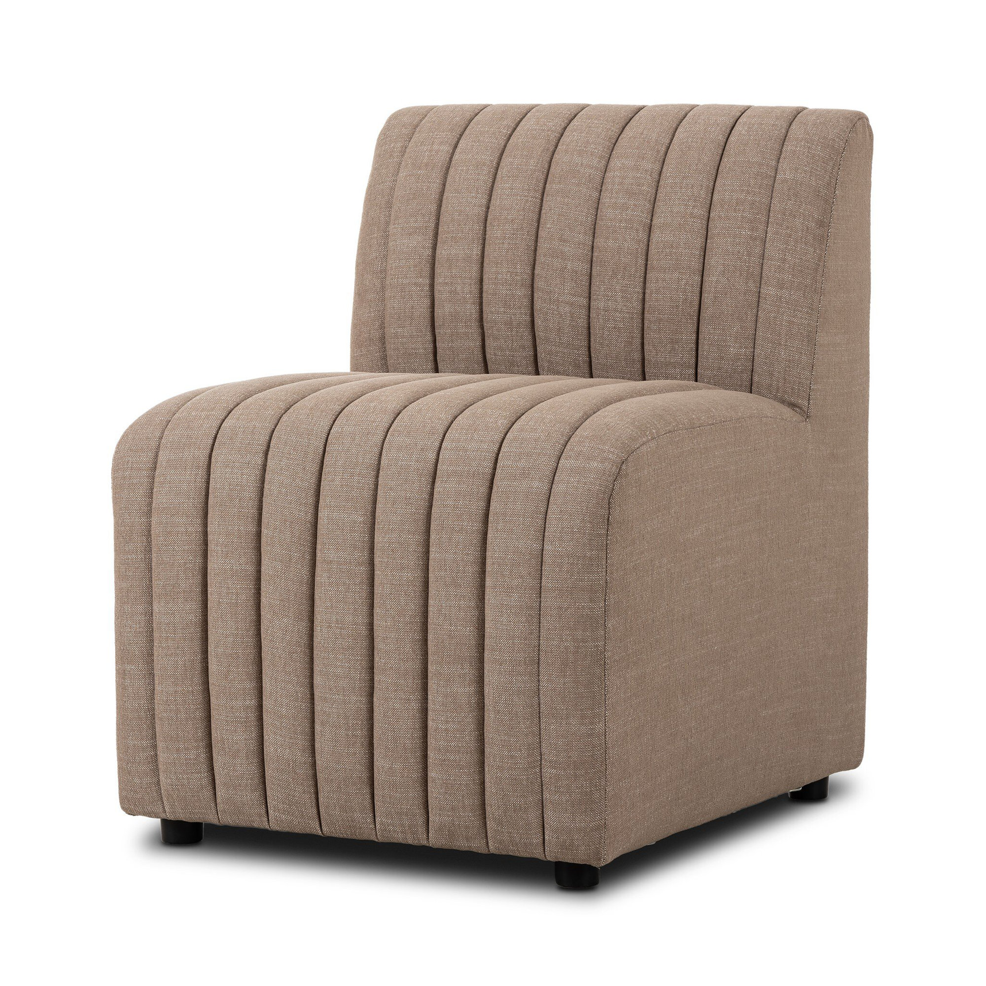 Brandt Dining Chair, Crypton Nomad Taupe Polyester Blend