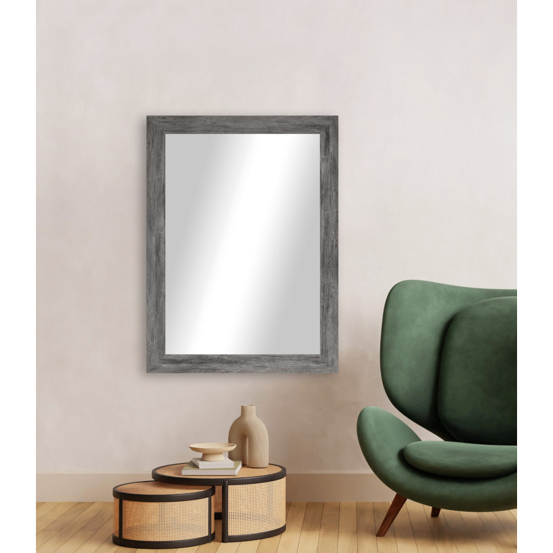 Engineered Wood Flat Wall Mirror, 33" x 72"