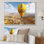 Ballon à air chaud jaune panoramique II - transport, art mural, salon