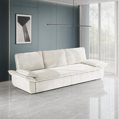 Pillow Arm Convertible Pullout Sleeper Sofa