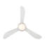 Corona 3 - Blade Outdoor/Indoor Smart Flush Mount Ceiling Fan with Remote Control and Dimmable LED Light Kit Included -90284716-66343245