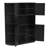 Multifunctional Left-Right Combination Hall Cabinet with Storage & 4 Hooks – Split & L-Shaped Entryway Storage for Living Room, Kitchen,  Black-1079303748