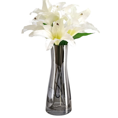 10" Clear Glass Vase