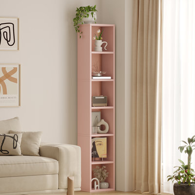 Grand étagère de rangement étroite à étagères verticales et étagères peu encombrantes pour salon, chambre à coucher, bureau à domicile, pour adultes