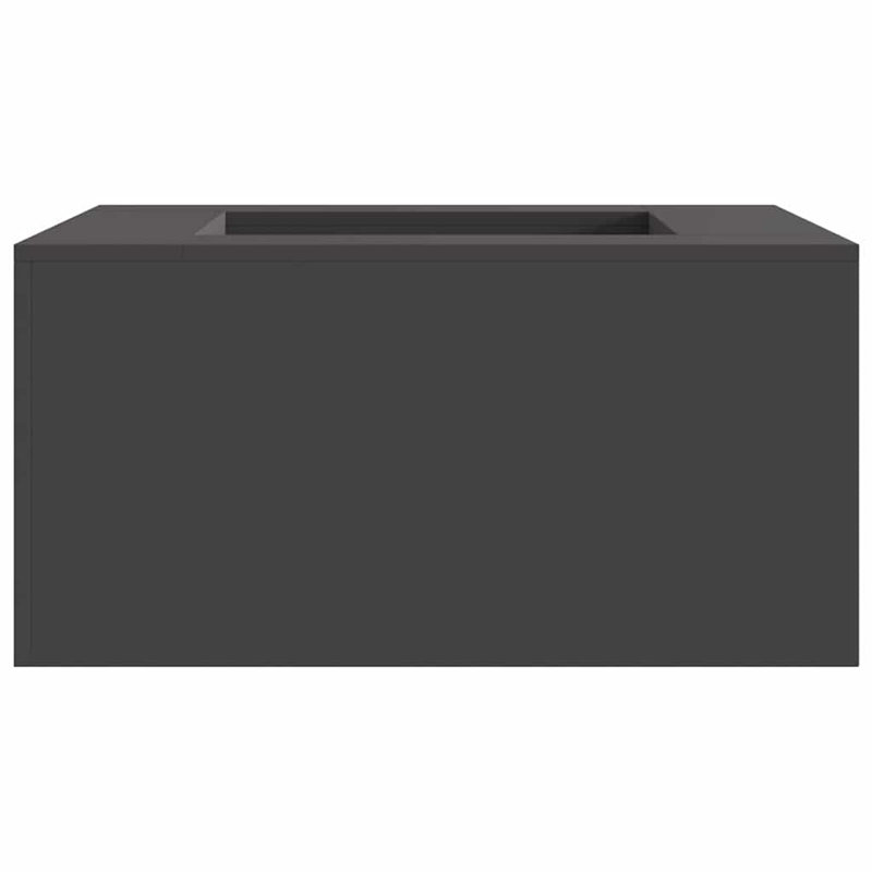 Outdoor Fire Pit, 40cm H x 80cm W x 80cm D, Black
