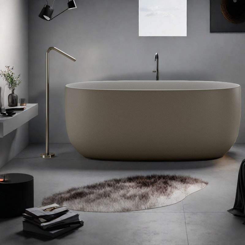 Baignoire profonde et bain tourbillon à surface solide