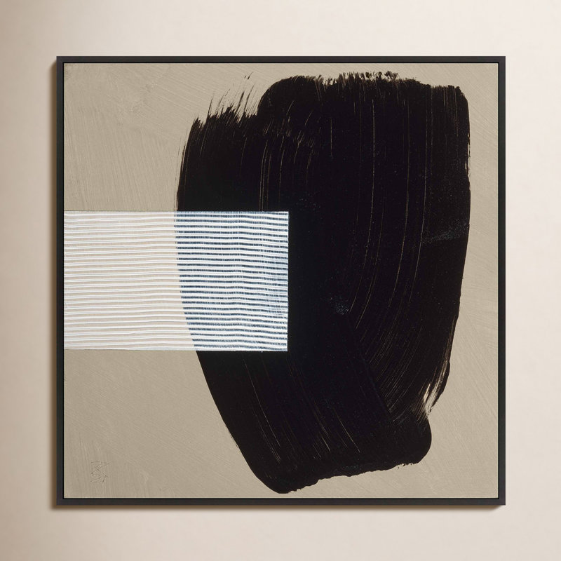 Storm Print by Robert Kamnatnik, 24" H x 24" W x 1.38" D, Black Framed Canvas