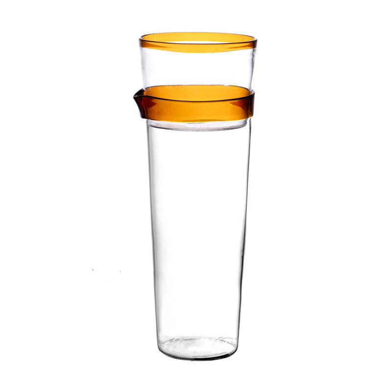 Verre borosilicaté 10 oz., Ambre, Verre à vin sans pied