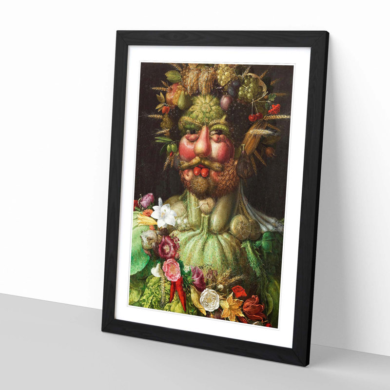 Giuseppe Arcimboldo - Single Picture Frame Print, Black