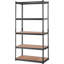 Étagère de rangement réglable à 5 niveaux, capacité de 2 000 lb, étagère de rangement robuste en métal, noire, L 36 po x l 18 po x H 72 po pour la cuisine-123166922