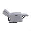 Fauteuil inclinable électrique en cuir synthétique Jeromie avec port USB