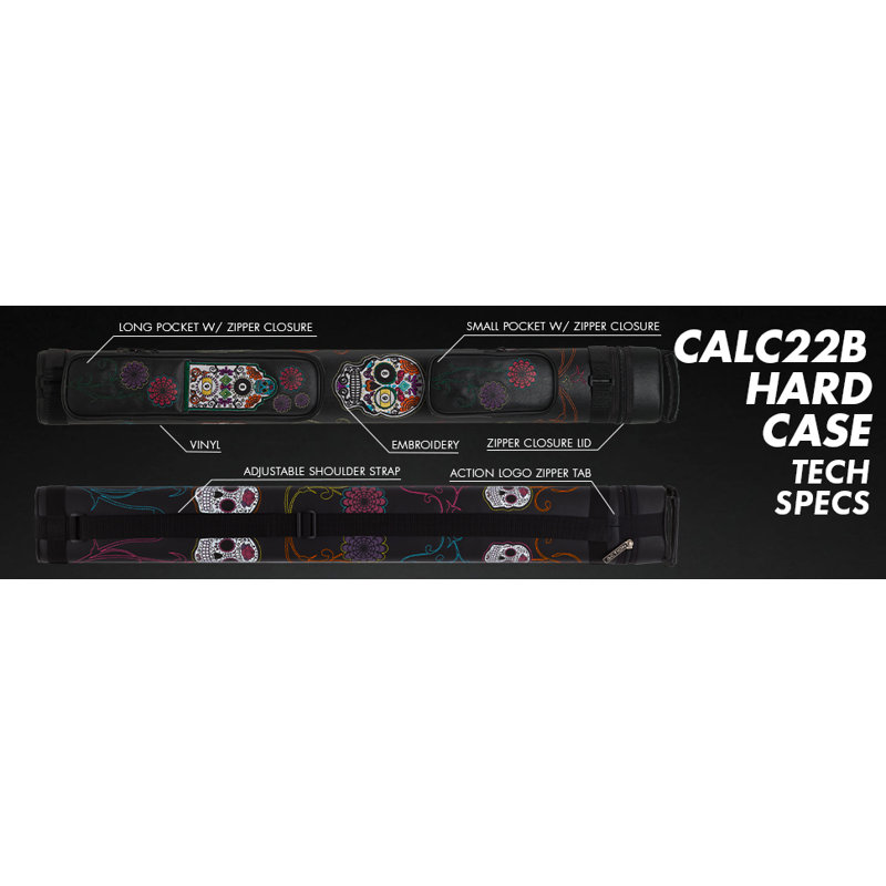 34" Calavera Pool Cue Case