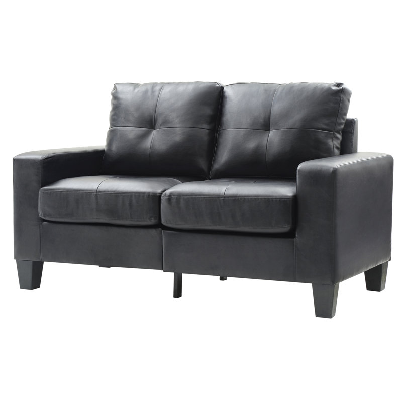 Causeuse modulaire, NOIR, Noir