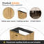 Armoire de salle de bain pliable 30 pouces sans lavabo-129456772