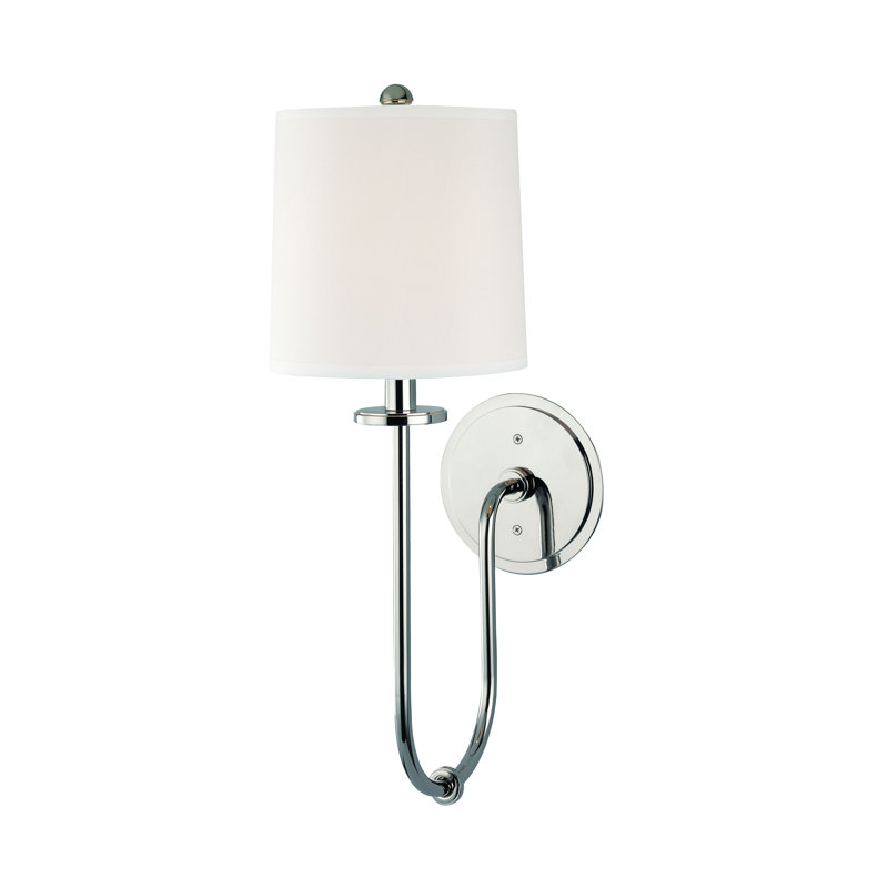Jericho 1 Light Wall Sconce, Polished Nickel
