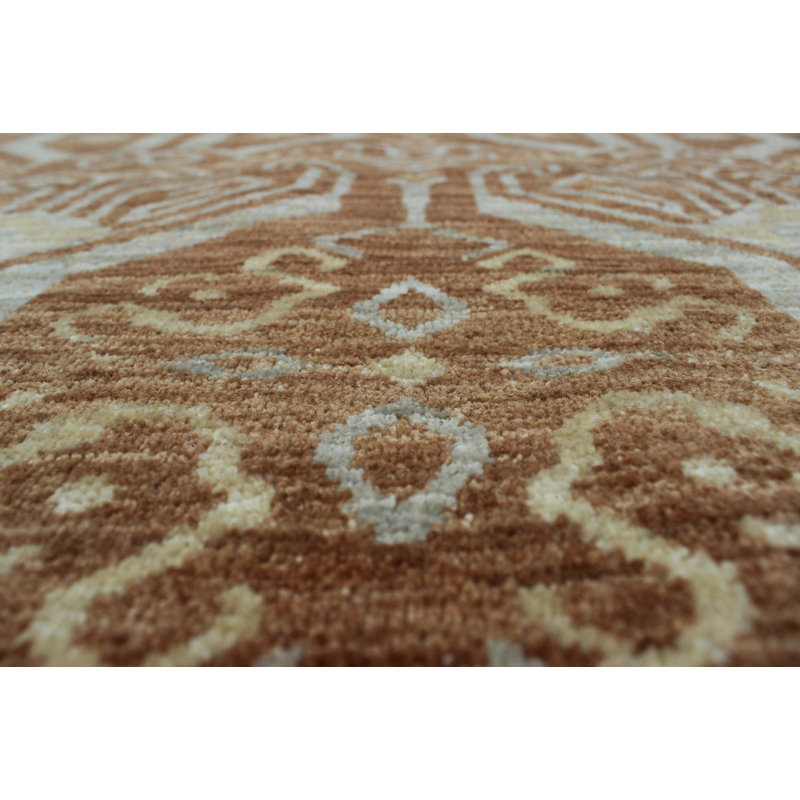 Suzann One-of-a-Kind 6' X 8'11" Wool Area Rug in Brown
