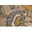 Tapis traditionnel floral en laine brun 10 x 12