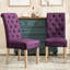 Chaises élégantes en bois massif brun clair pour salle à manger, 2 chaises de salle à manger assorties de 2 - structure et rembourrage confortable-909297428