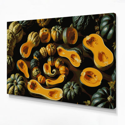 Légumes, art mural brun sur toile de Brown Squocha