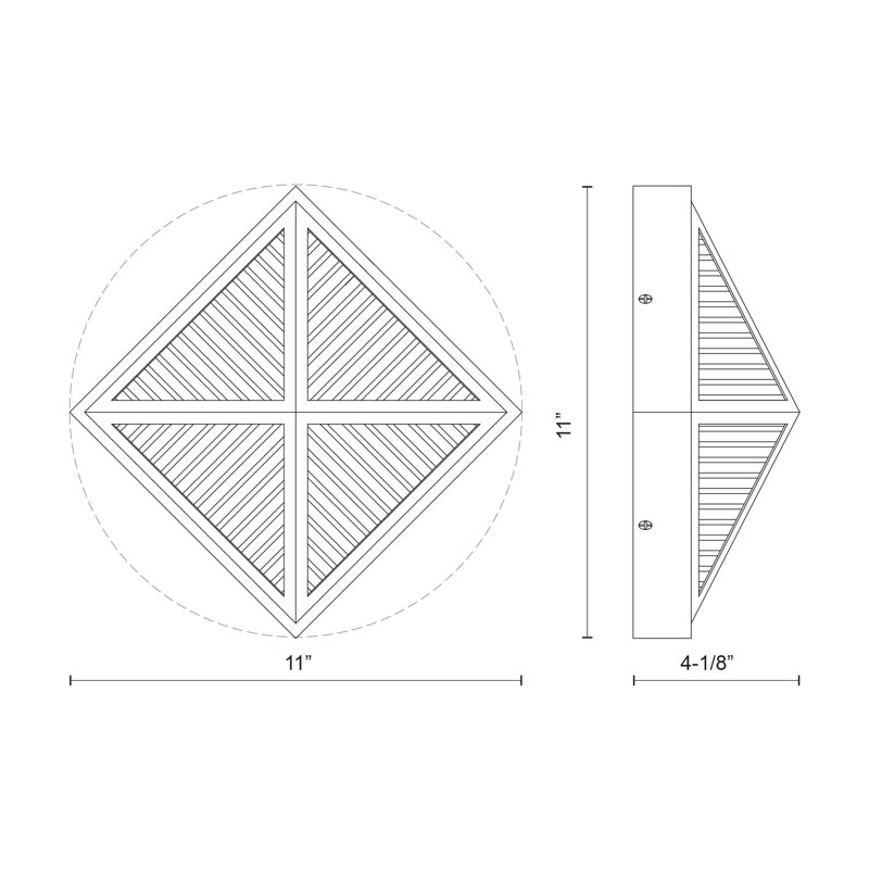 Cairo 1 - Light Flush Mounted Sconce