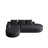 Boneless Modern Curved Sofa ,Chenille Upholstered Sectional Sofa Couch Set,Modular 108.5" L Shaped Sectional Living Room Sofa Set With 3 Pillows,Combination Sofa Couch For Living Room,Bedroom-652427518-652427517