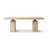 Calder 85" Solid Reclaimed Elm Plinth 8-Person Dining Table