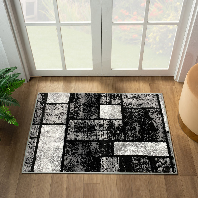 Tapis géométrique gris Catalan, Rectangle de 2 pi x 3 pi