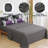 7 Piece Floral Comforter Set Soft Microfiber Bedding Set with Sheets for All Seasons-122608039-122608040
