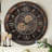 THE GEARS CLOCK Wall Clock with Real Moving Gears IR-LI_ 24 in Round BRONZE-DARK
