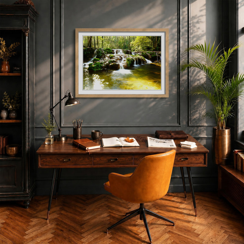 Single Picture Frame Print, Oak
