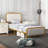 Dunkin Upholstered Metal Platform Bed-2144069455