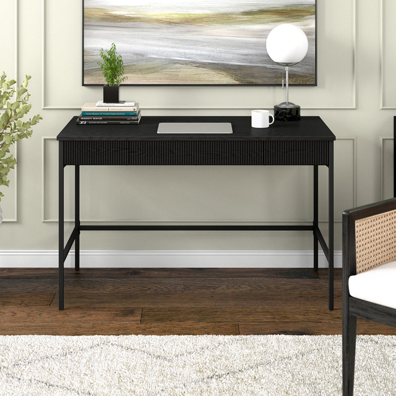 Abiman Steel Writing Desk, Black