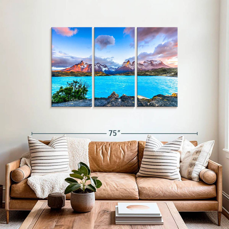 Paysage d'Alvord Torres Del Paine, H 36 po x l 57 po