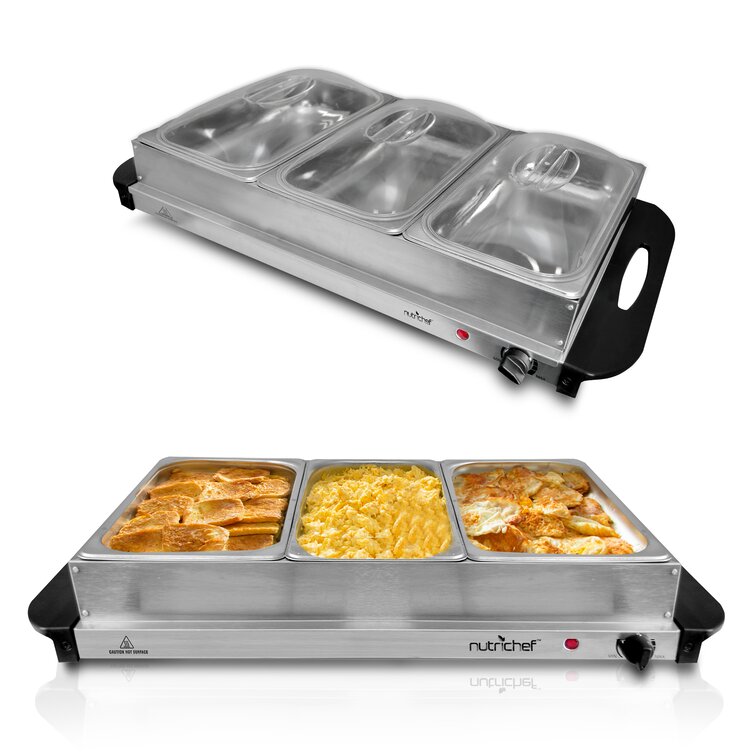 NutriChef Portable 16.5 x 11 Electric Food Warmer Platter Tray Buffet Hot  Plate, 1 Piece - Ralphs