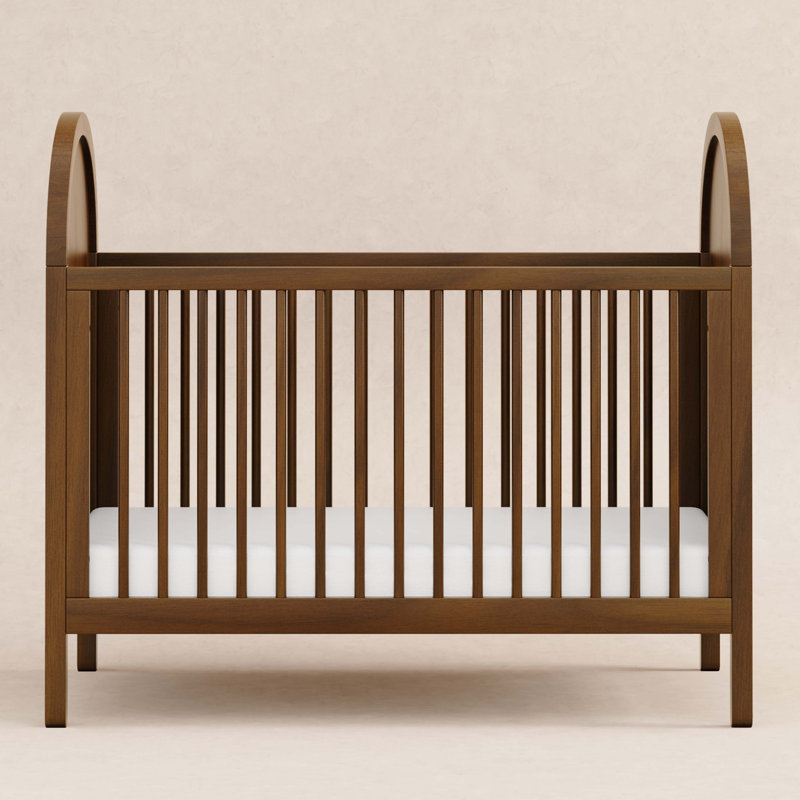 Bondi Cane 3-in-1 Convertible Crib, Natural Walnut with Natural Cane