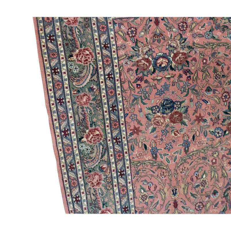 Wool Oriental Area Rug in Green