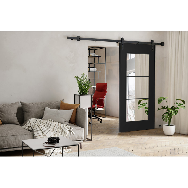 Ketterer Barn Door, 86cm x 205cm, 1, Black