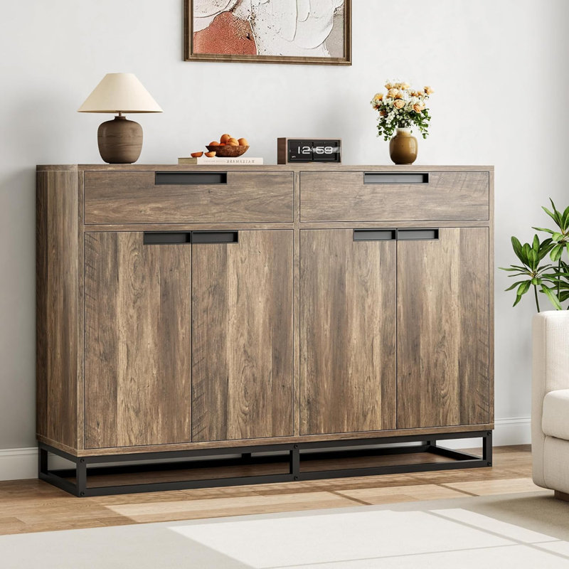 140cm Solid Wood Sideboard