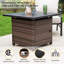 Foyer de table d'extérieur au propane carré en rotin 32 po Shutesbury