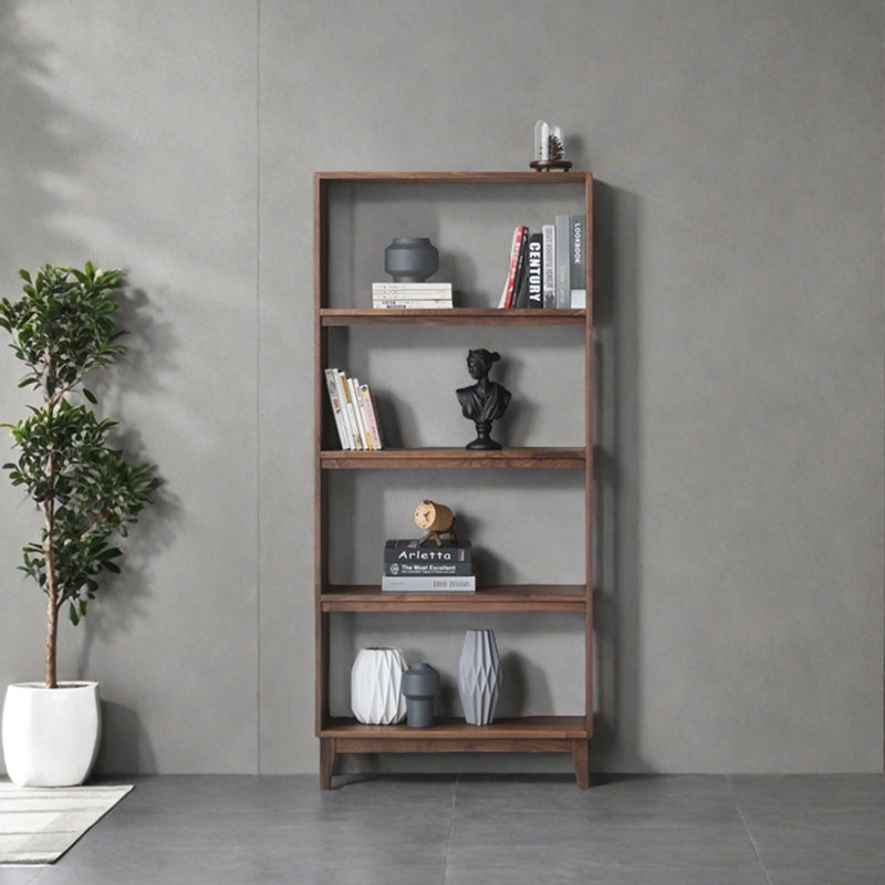 Bibliothèque populaire de style nordique, H 68,9 po x l 31,5 po x P 11,81 po