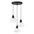 Doniya 3 - Light Matte Black Cluster Pendant