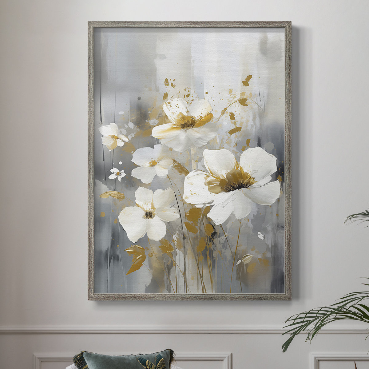 Winston Porter FLORAL Series CDXXVI Framed Print - Solid Wood | Wayfair