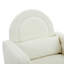 Chaise berçante d'appoint avec dossier incurvé et coussin, confort ultime pour votre maison, velours en peluche