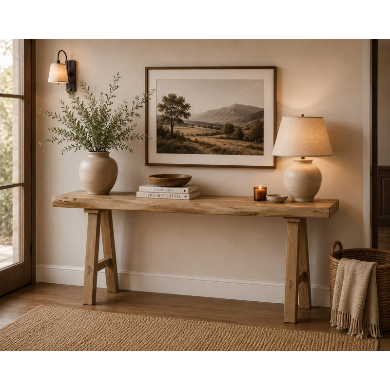 78.7'' Solid Wood Console Table