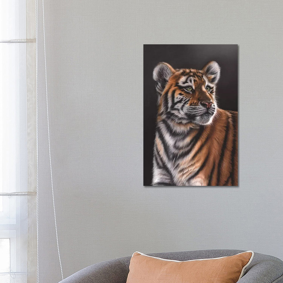 Tiger Cub von Richard Macwee - Giclée auf Leinwand ohne Rahmen Galerie-verpackt