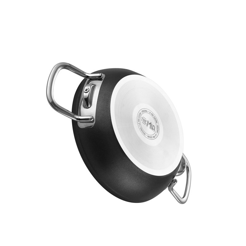 Poêle à frire antiadhésive en aluminium 8 po Darrion, Noir